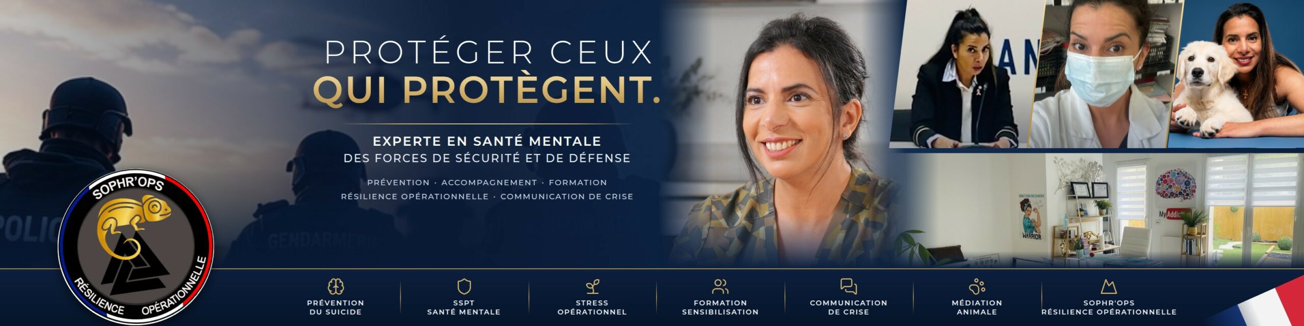 SOPHR'OPS, résilience opérationnelle. Protéger ceux qui protègent. Sonia DAMLAMIAN, experte en santé mentale des forces de sécurité et de défense