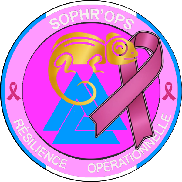 Écusson SOPHR'OPS aux couleurs d'Octobre Rose