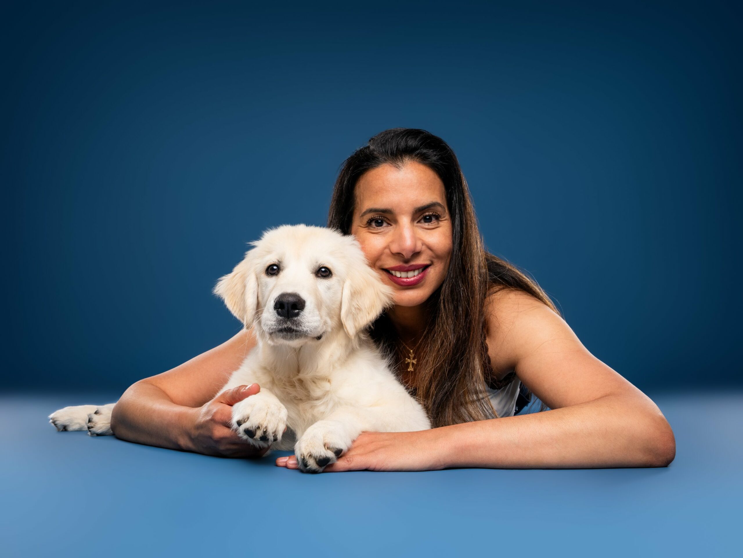 Sonia DAMLAMIAN et Bella, Golden Retriever
